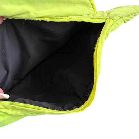 Pink Dolphin Oversized Neon Yellow Waist Bag With Blue Strap - Picture 8 of 8